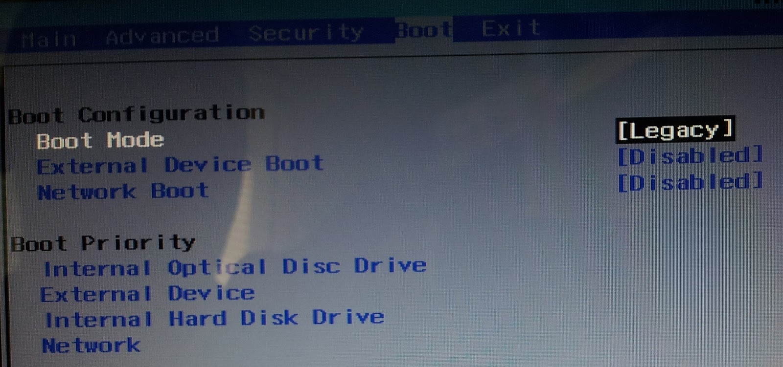 sony vaio bios intense disk drive none