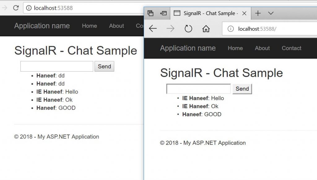 SignalR – Real-time web communication between Client and Server Easy c# [Part 1 of 2]